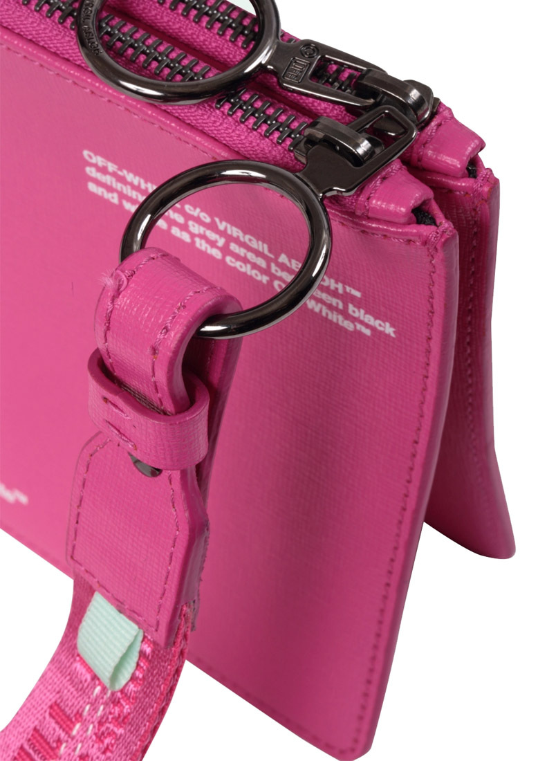 Off-white Speed Bump Printed Clutch In Pink