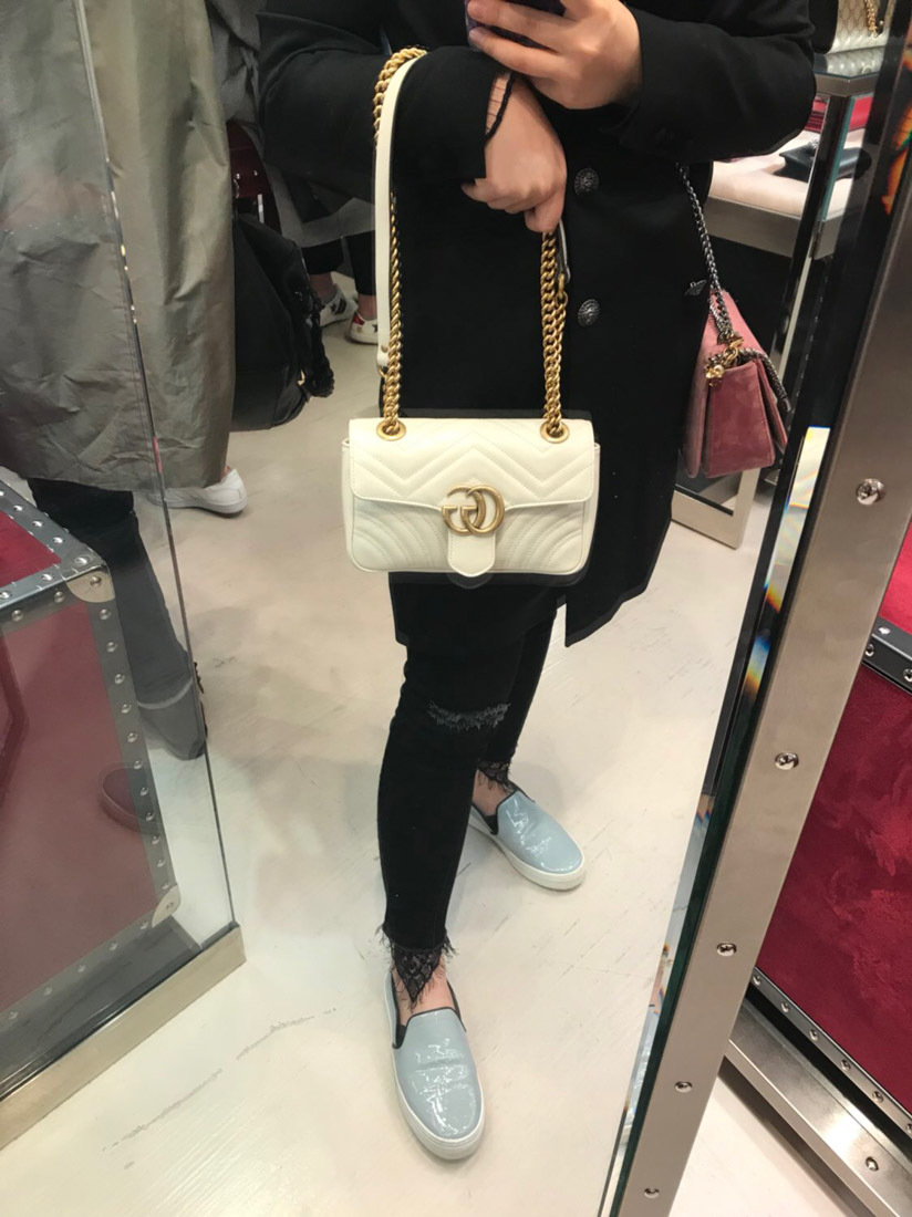 GUCCI GG MARMONT MINI SHOULDER BAG