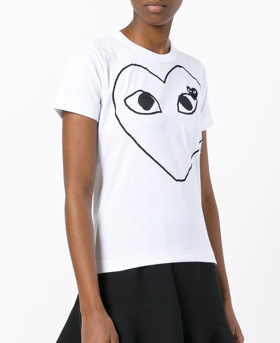 Junya Watanabe Logo Printed T-shirt In White