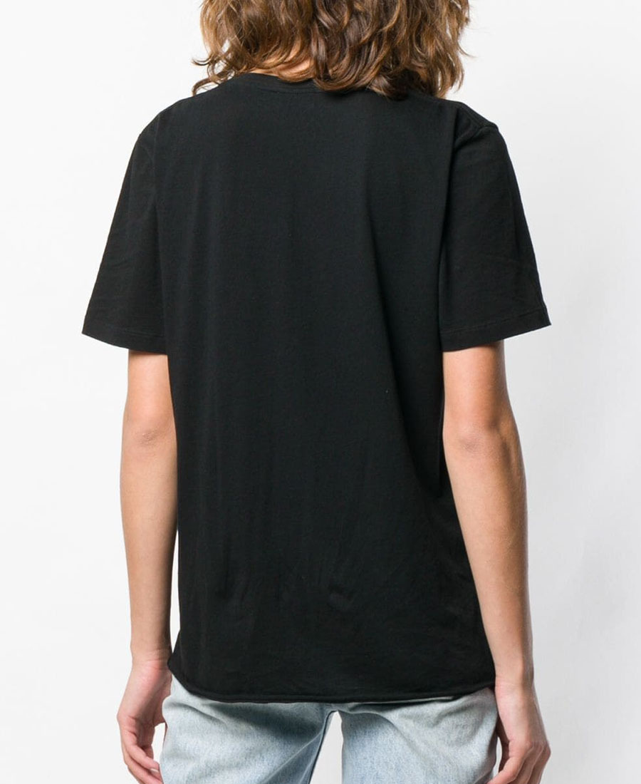 Saint Laurent Letter Floral Printed T-shirt
