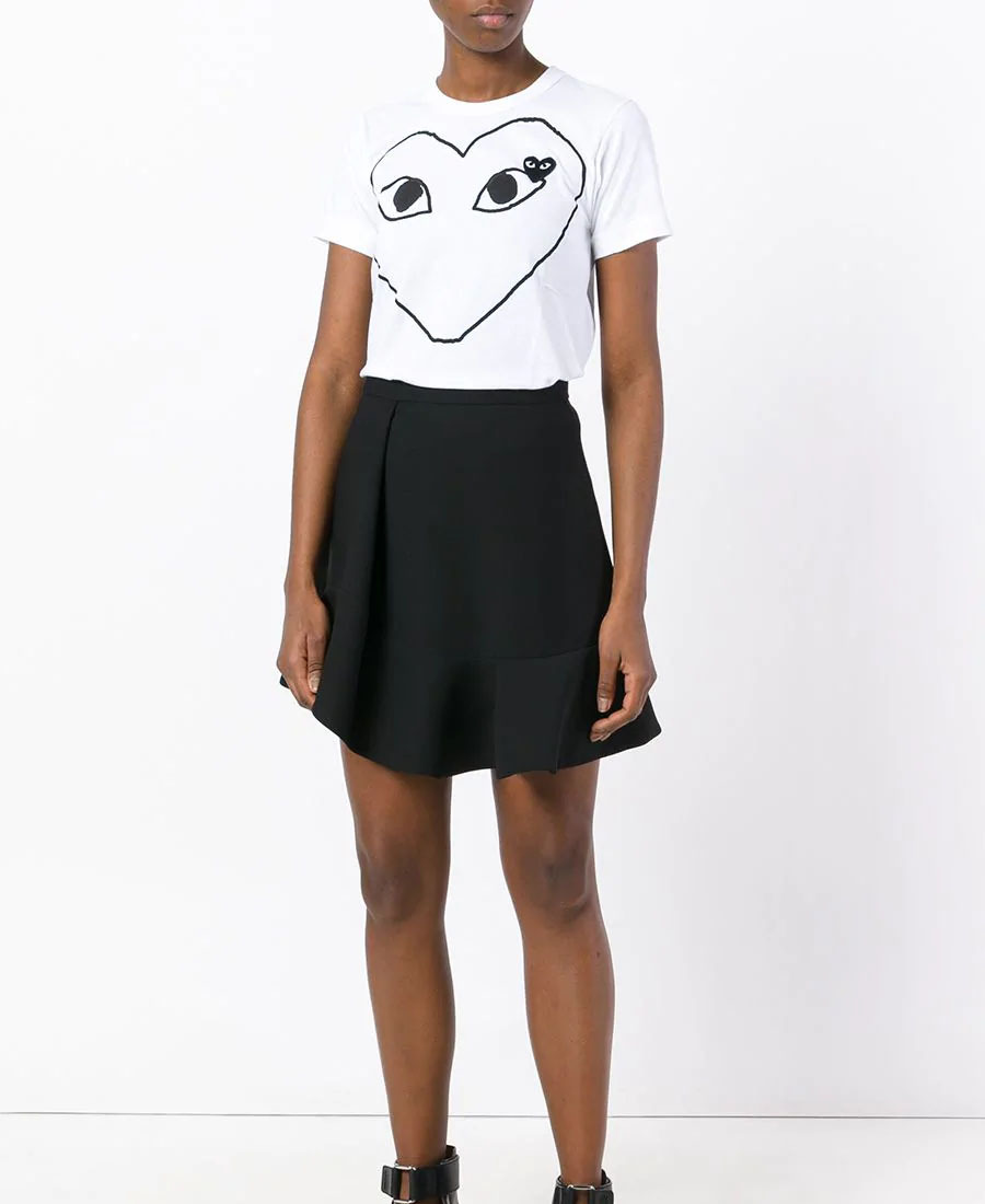 Junya Watanabe Logo Printed T-shirt In White