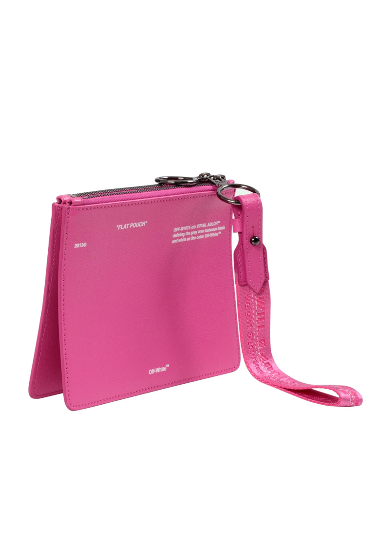 Off-white Speed Bump Printed Clutch In Pink