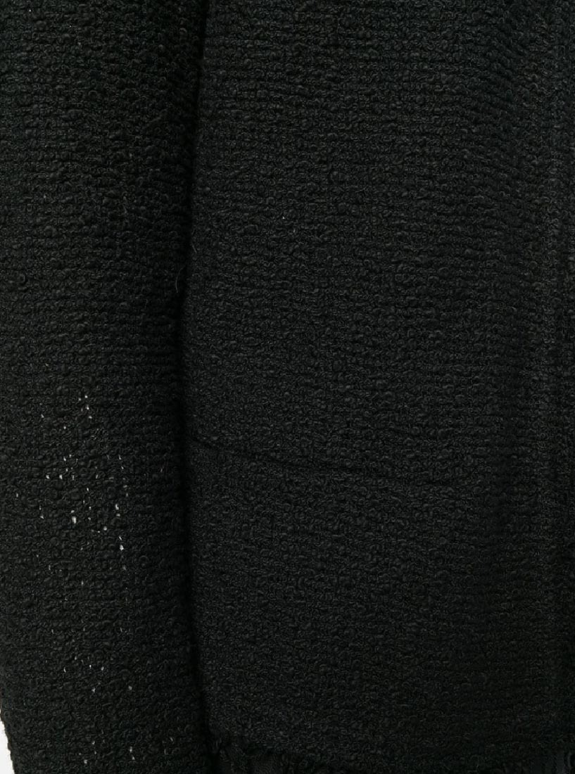 Iro Shavani Collarless Casual Jacket In Black