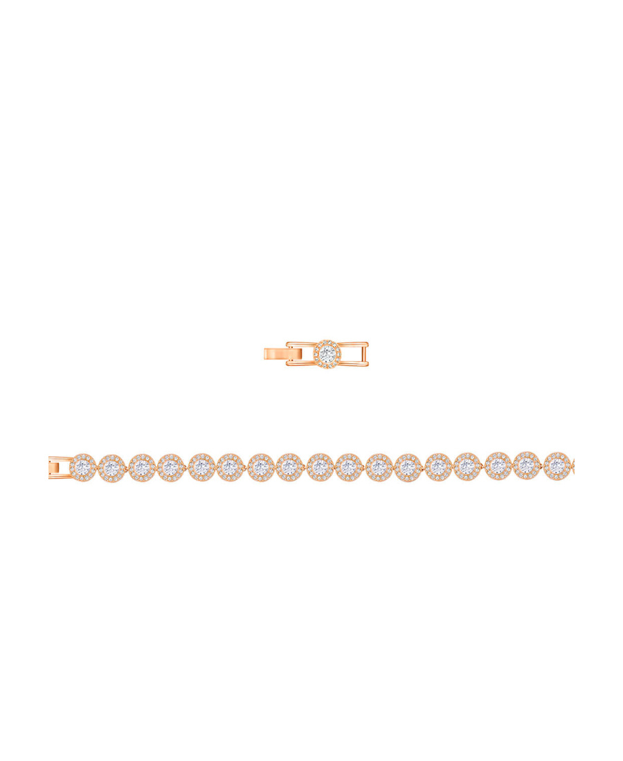 Swarovski Crystal Halo Link Bracelet In Yellow