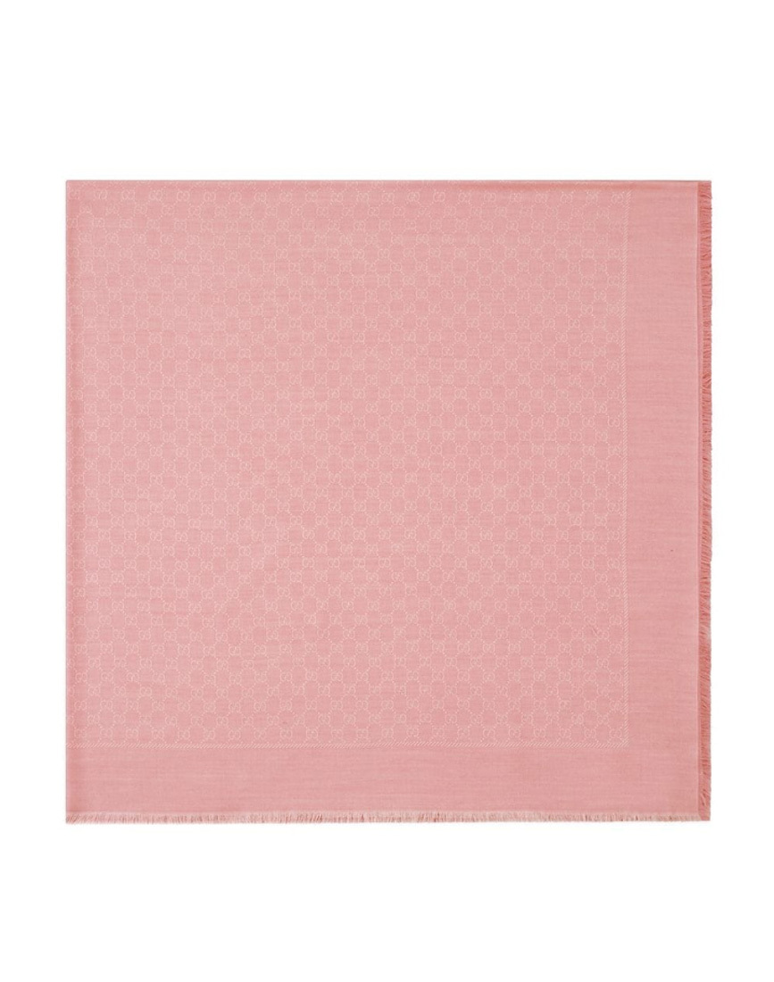 Gucci Gg Jacquard Shawl In Pink