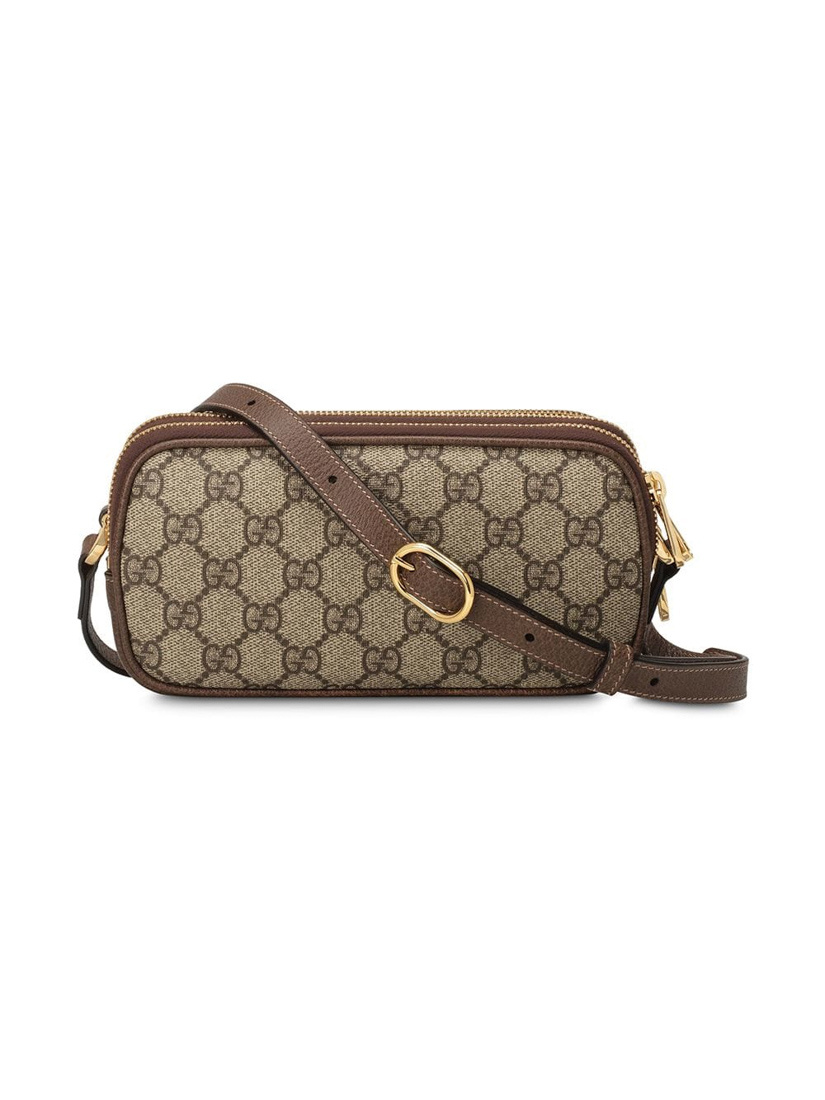 Gucci Ophidia Mini Gg Shoulder Bag In Brown