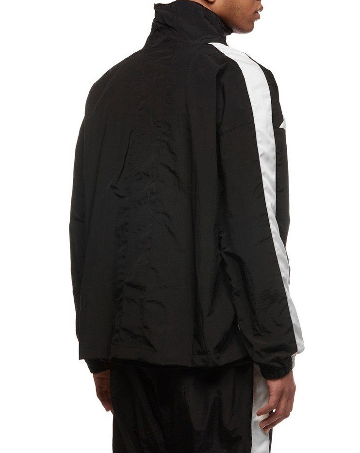 Daniel Patrick Striped Trimmed Casual Jacket In Black