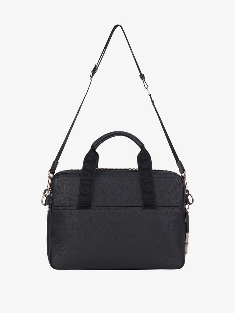 Shop Givenchy Logo Laptop Bag In Black