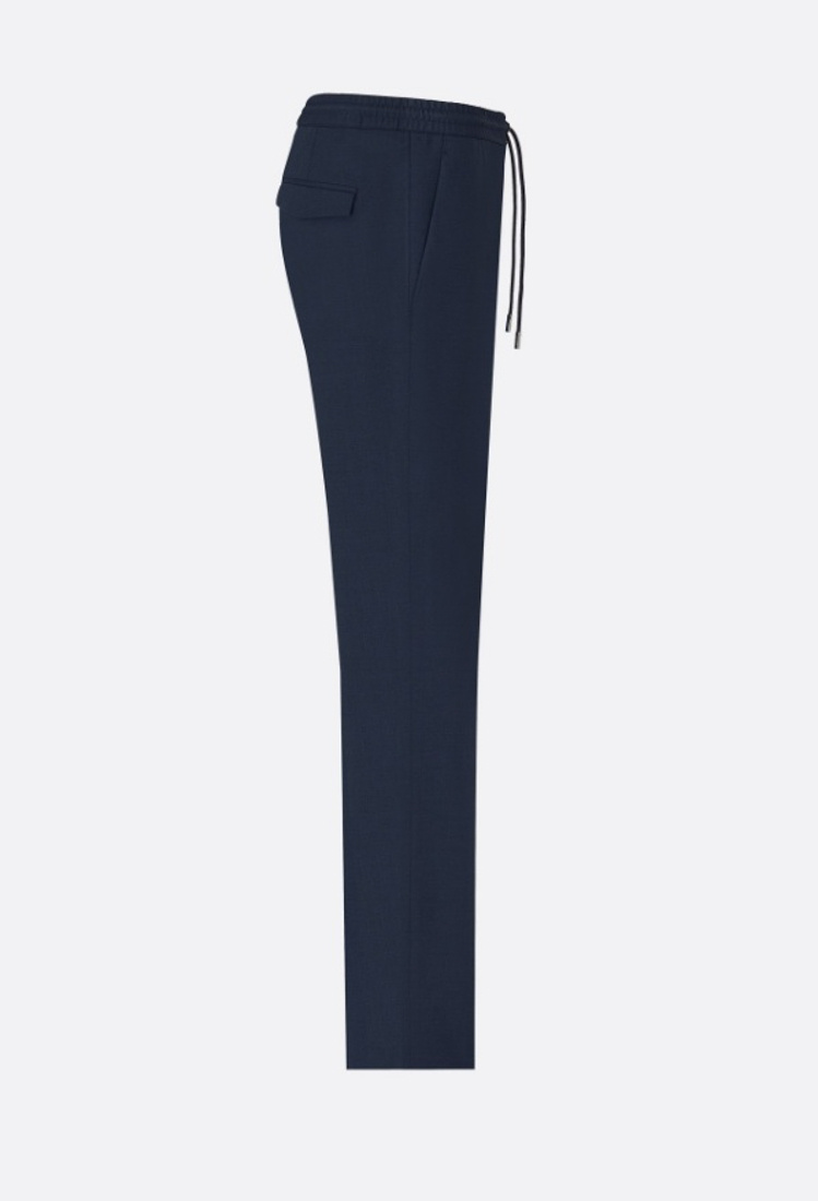 Dior Elastic Lace Wool Casual Pants In Black