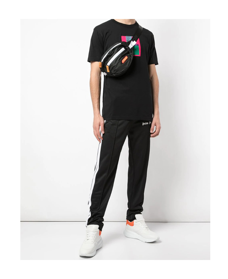Marcelo Burlon County Of Milan Black Printed T-shirt In Black