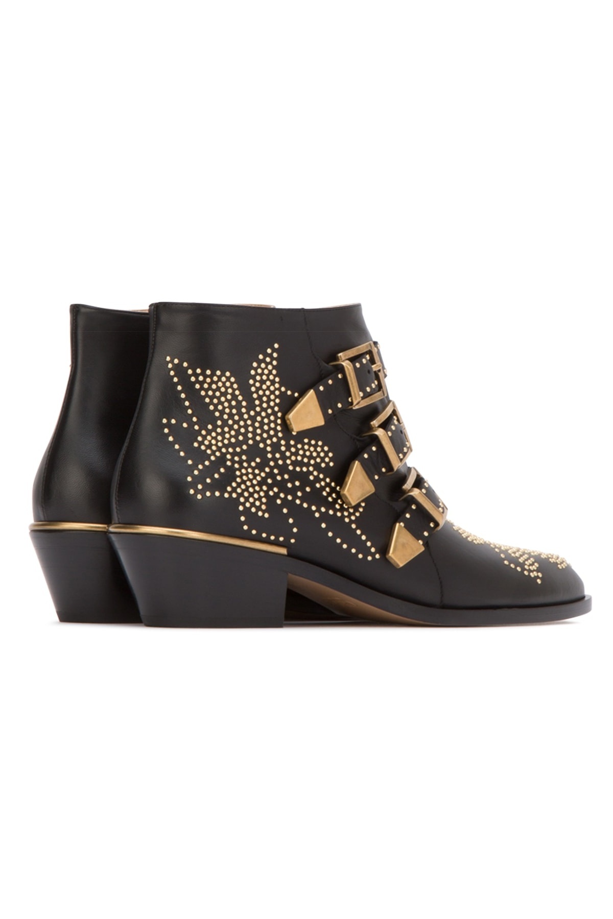 Chloé Susanna 45mm Studded Ankle Boots In Black