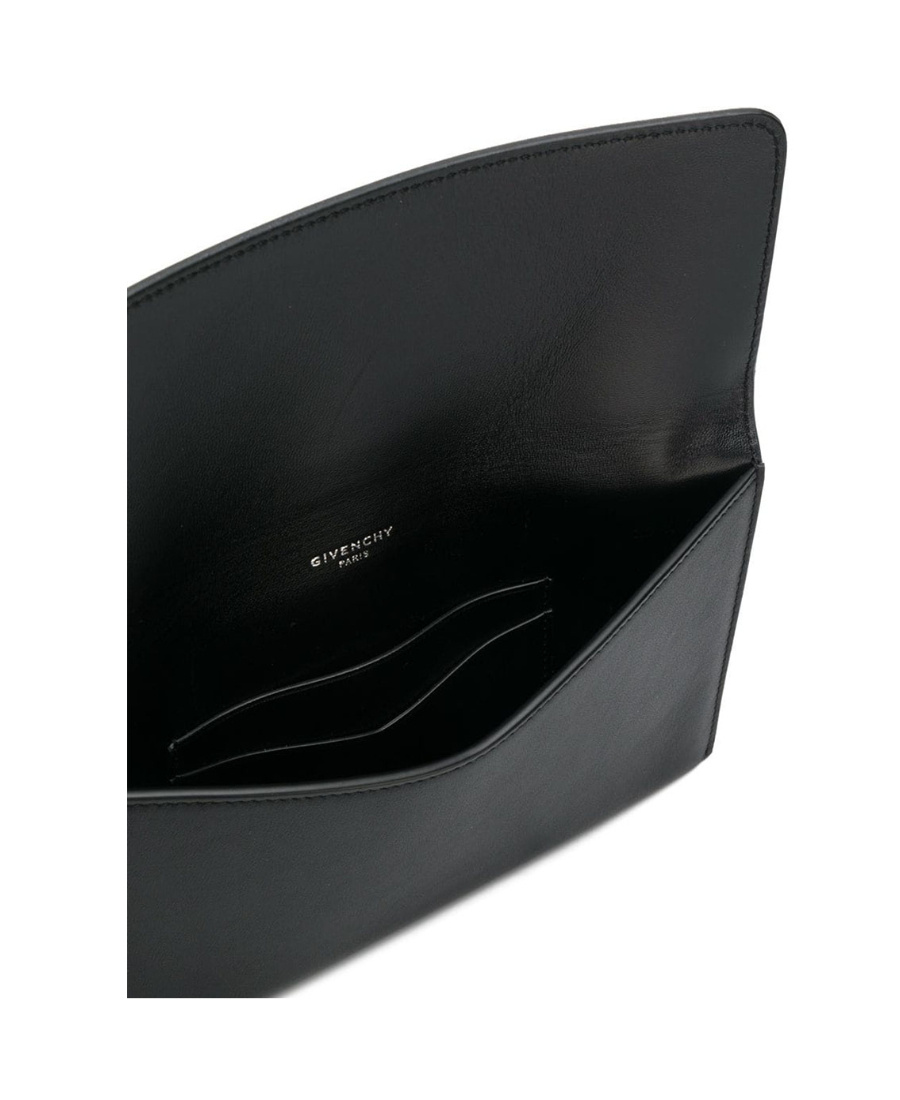 Givenchy 4g Flap Pouch With Wristlet In Black