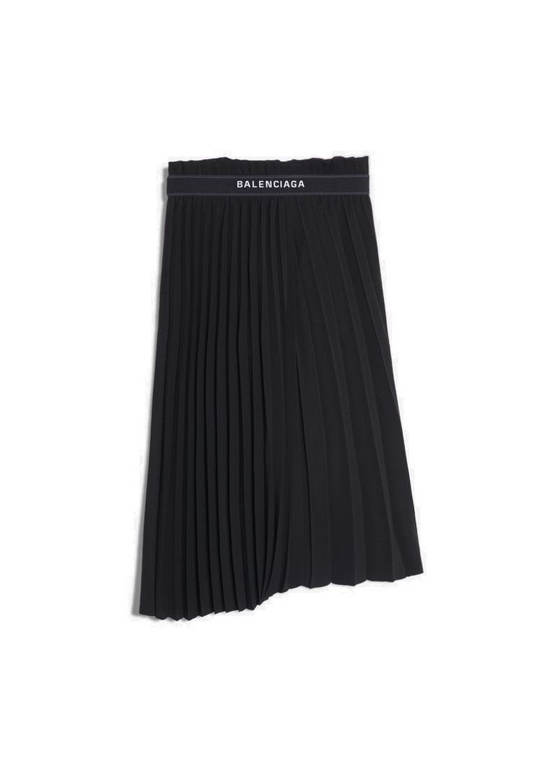 Balenciaga Gonna Fancy Pleated Skirt Da Donna In Nero In Black