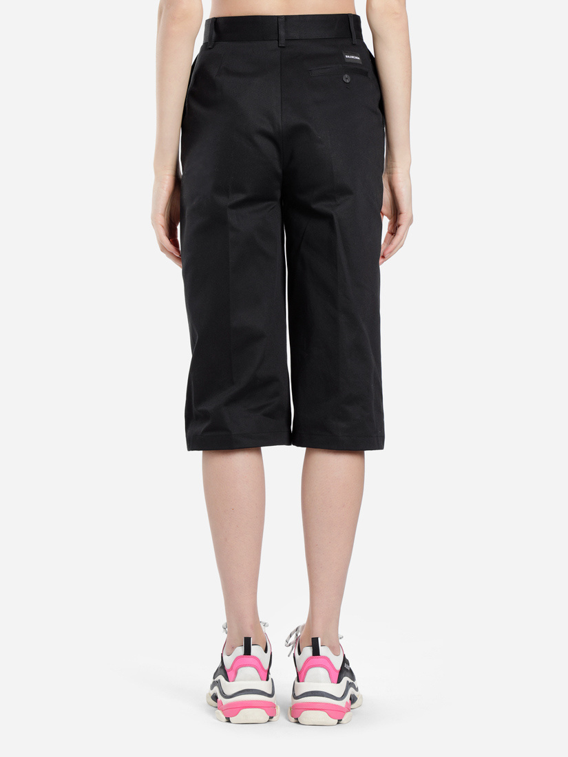 Balenciaga Straight Five-cent Pants In Black