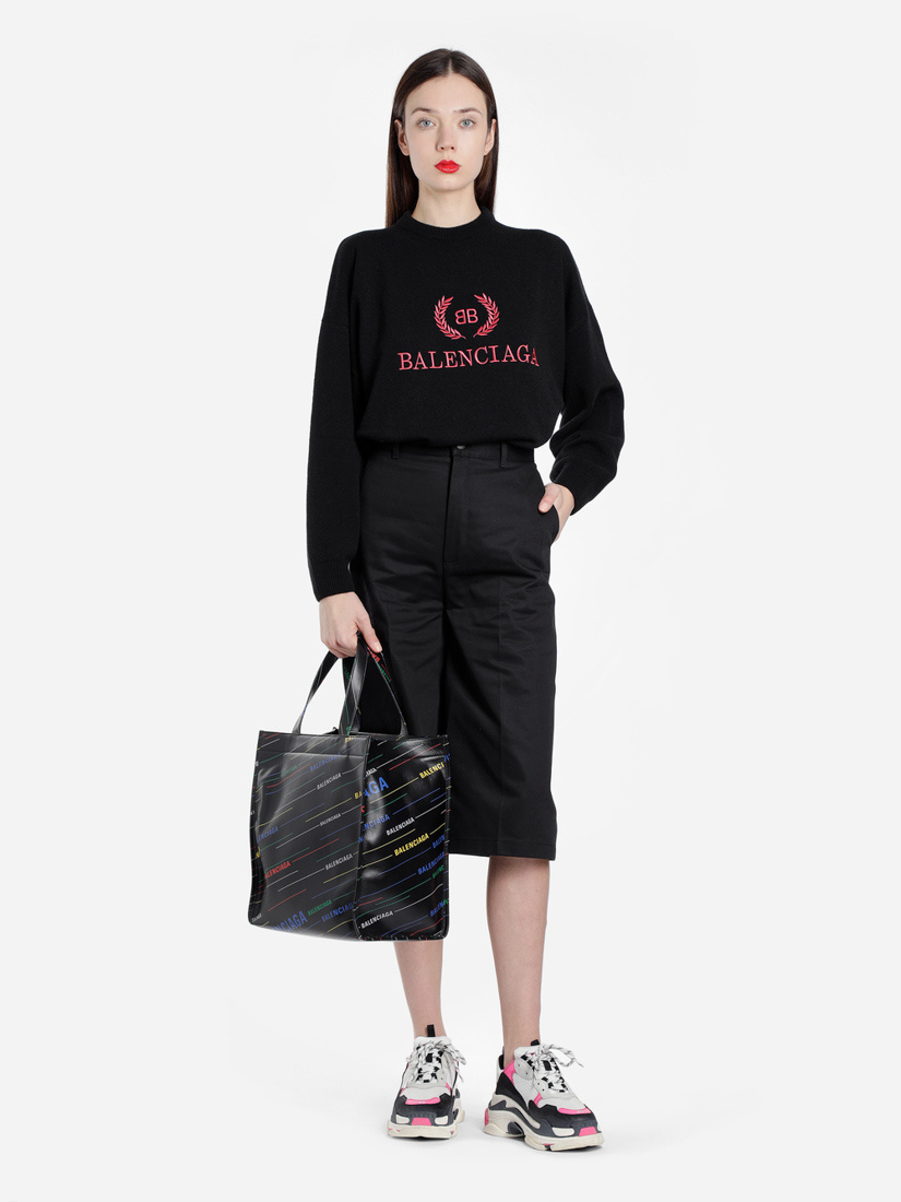 Balenciaga Straight Five-cent Pants In Black