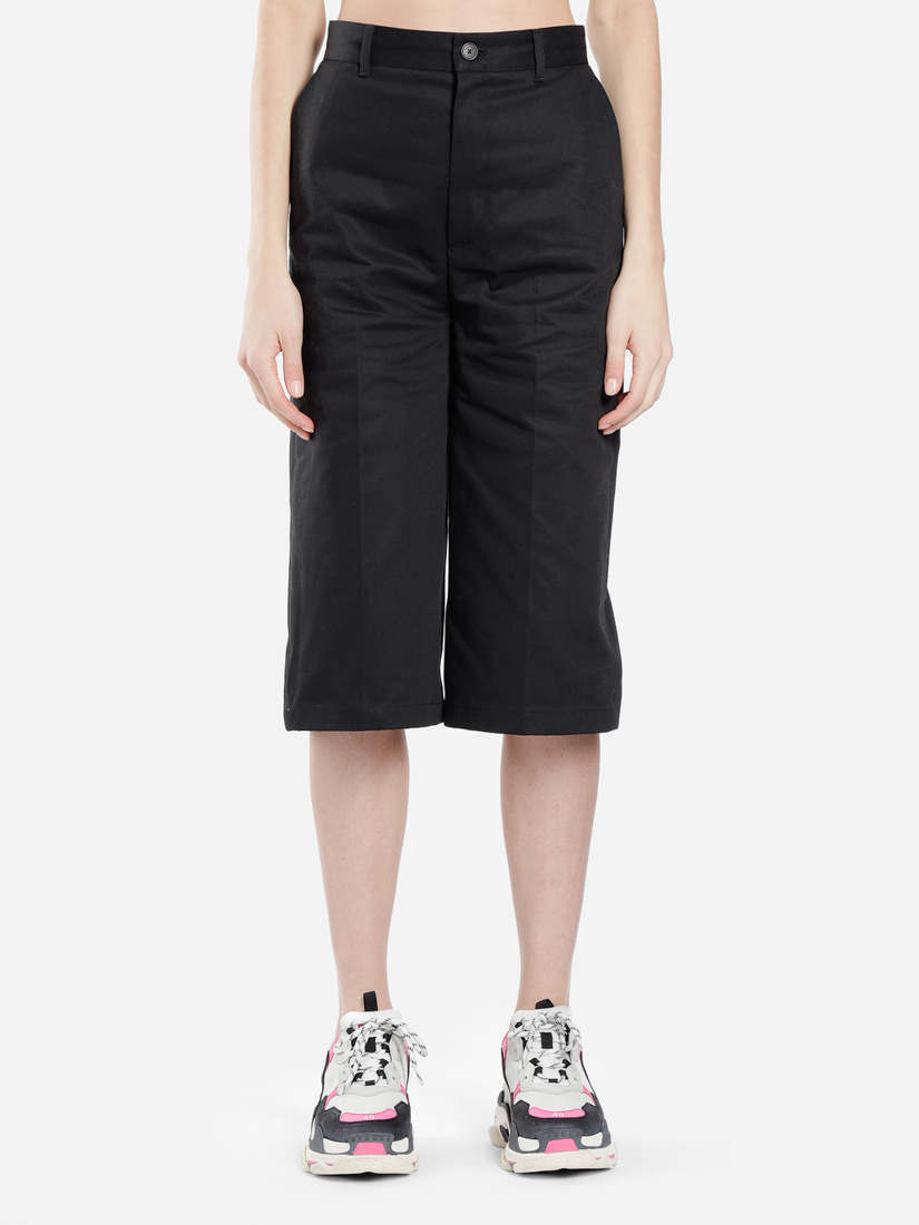 Balenciaga Straight Five-cent Pants In Black