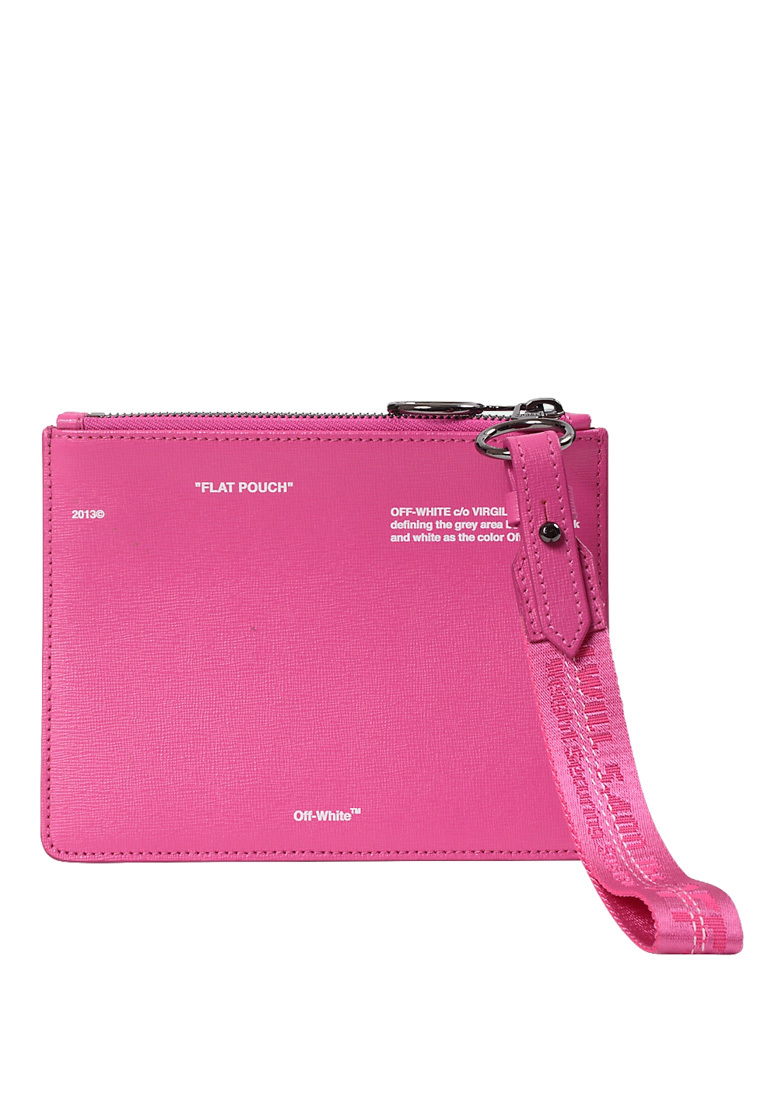 Off-white Speed Bump Printed Clutch In Pink