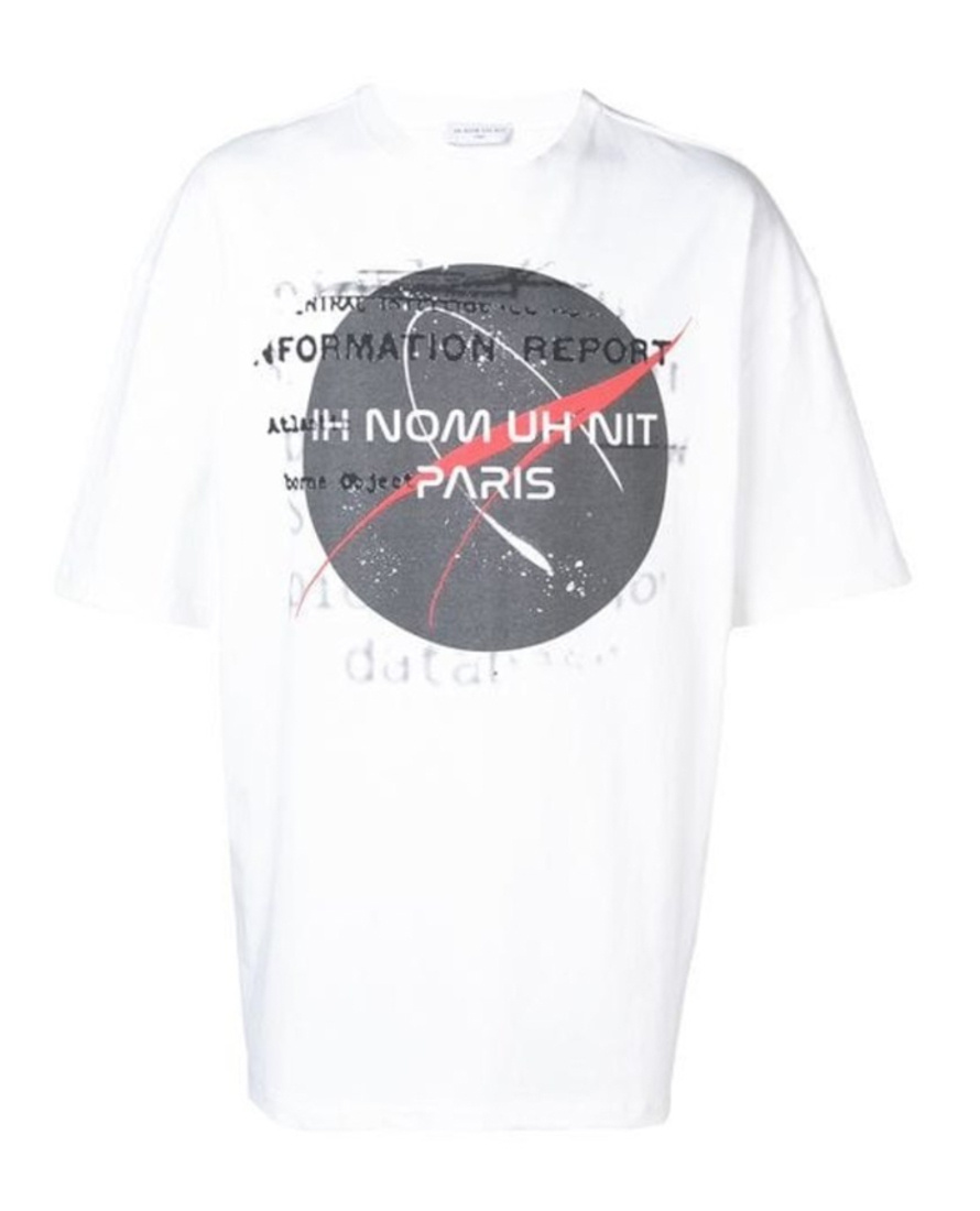 Ih Nom Uh Nit Paris Printed T-shirt In White