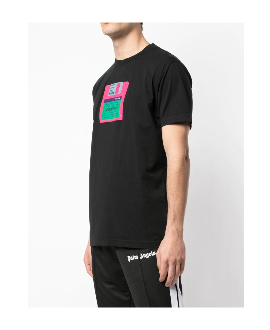 Marcelo Burlon County Of Milan Black Printed T-shirt In Black