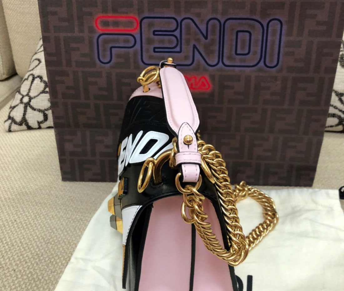 Fendi X Fila Limited Cooperation Mania Series Shoulder Bags In Black