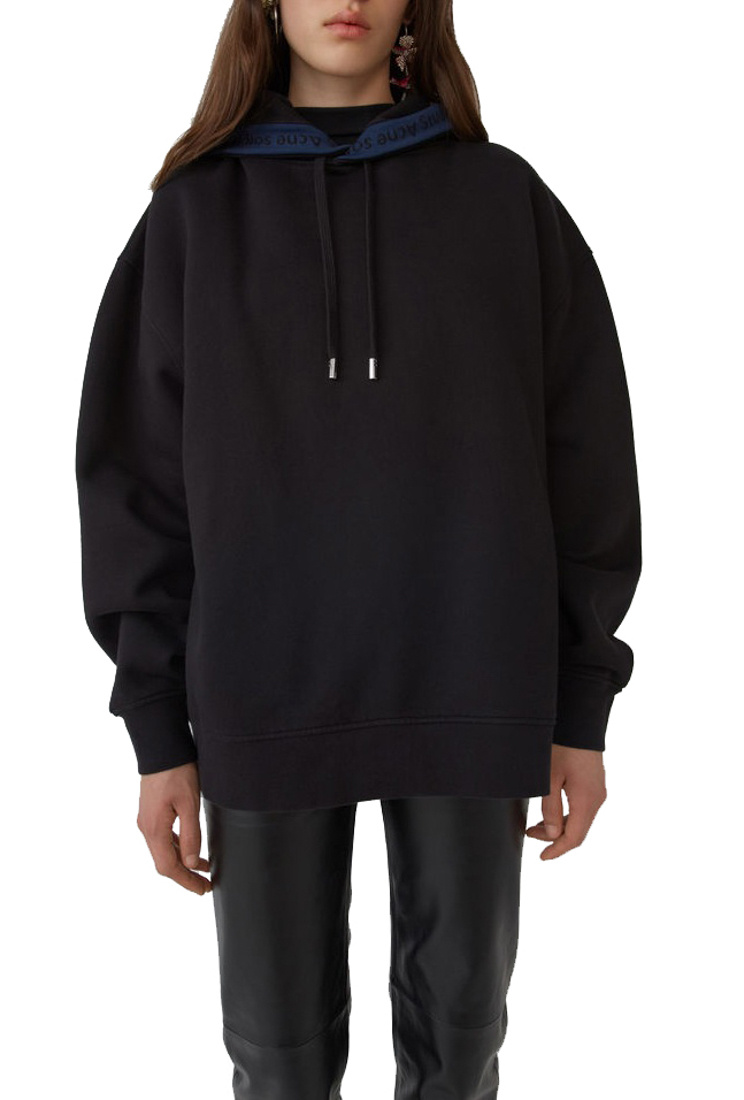 Acne Studios Black Silhouette Hoodie In Black
