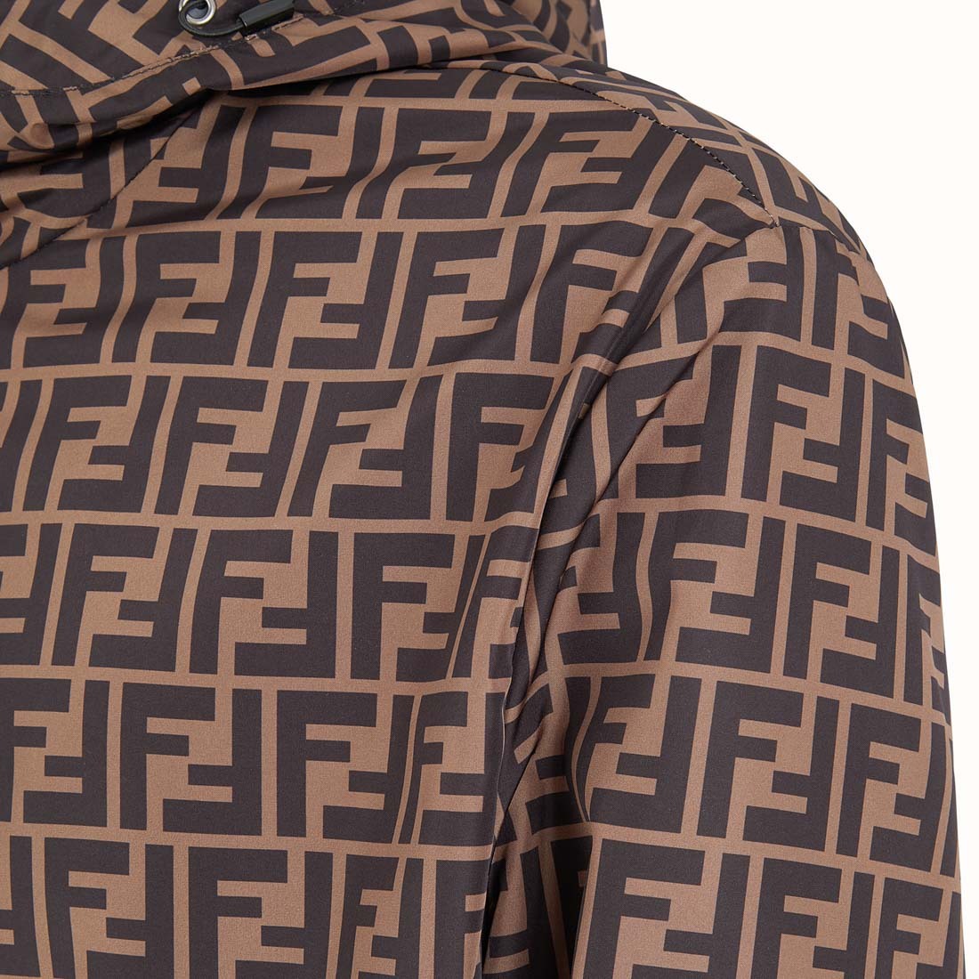 Fendi Reversible Windbreaker Jacket In Black