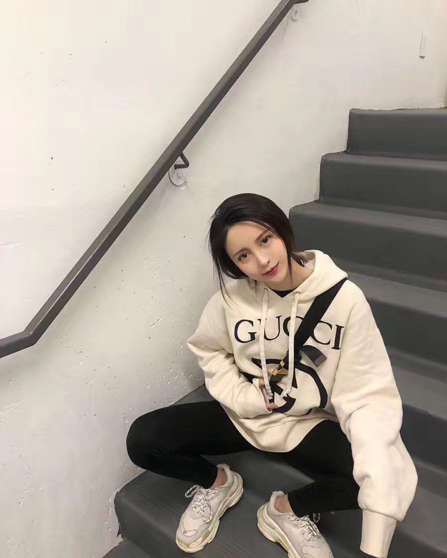 Gucci Interlocking G Hoodie In White