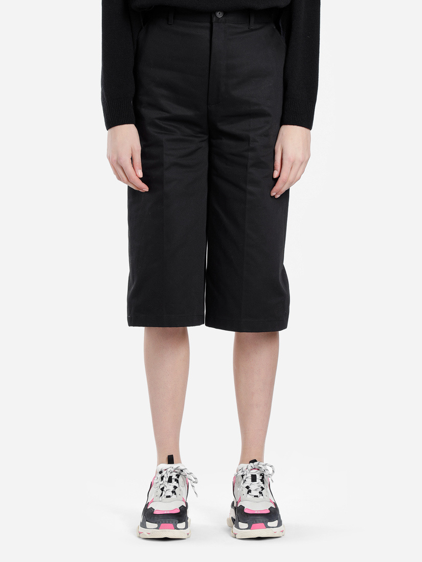 Balenciaga Straight Five-cent Pants In Black
