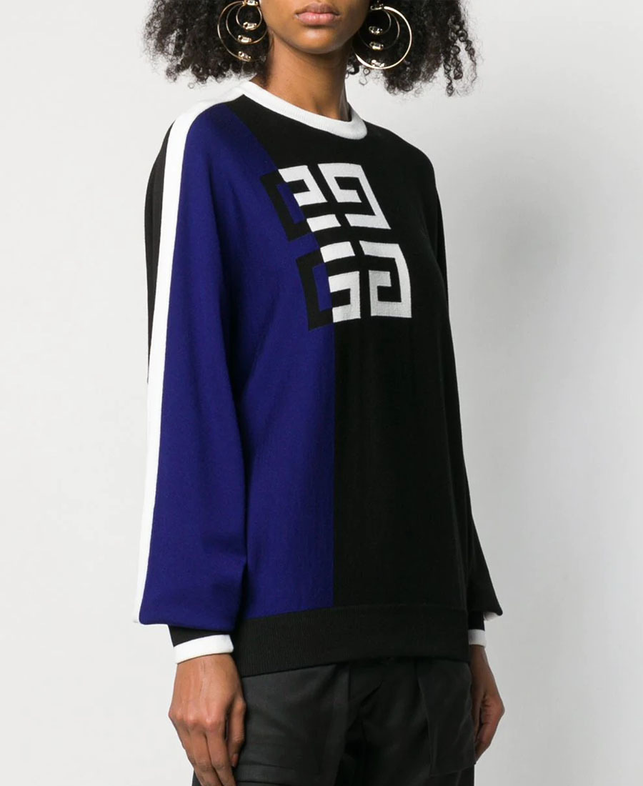 Givenchy Wool Blended Logo Pullover In White