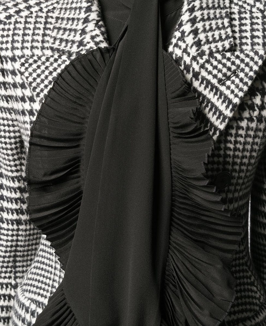 Givenchy Silk Ruffled Shirt In Black