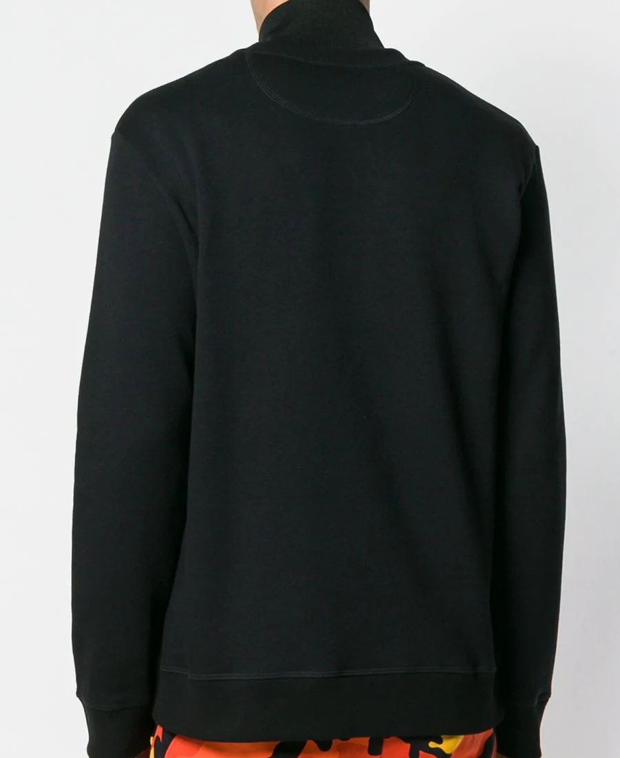 Valentino Vltn Print Sweatshirt In Black