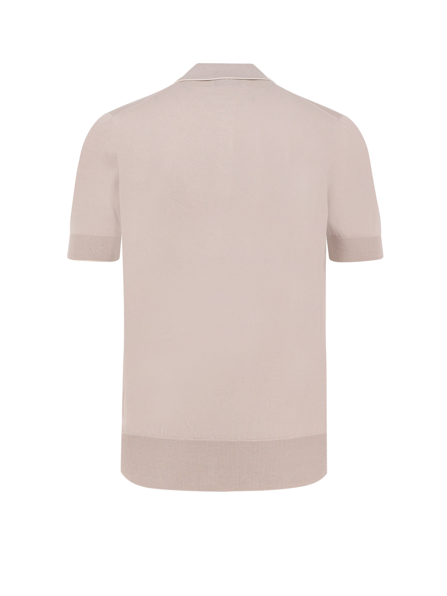 Brunello Cucinelli Short-sleeved Polo Shirt In Nude
