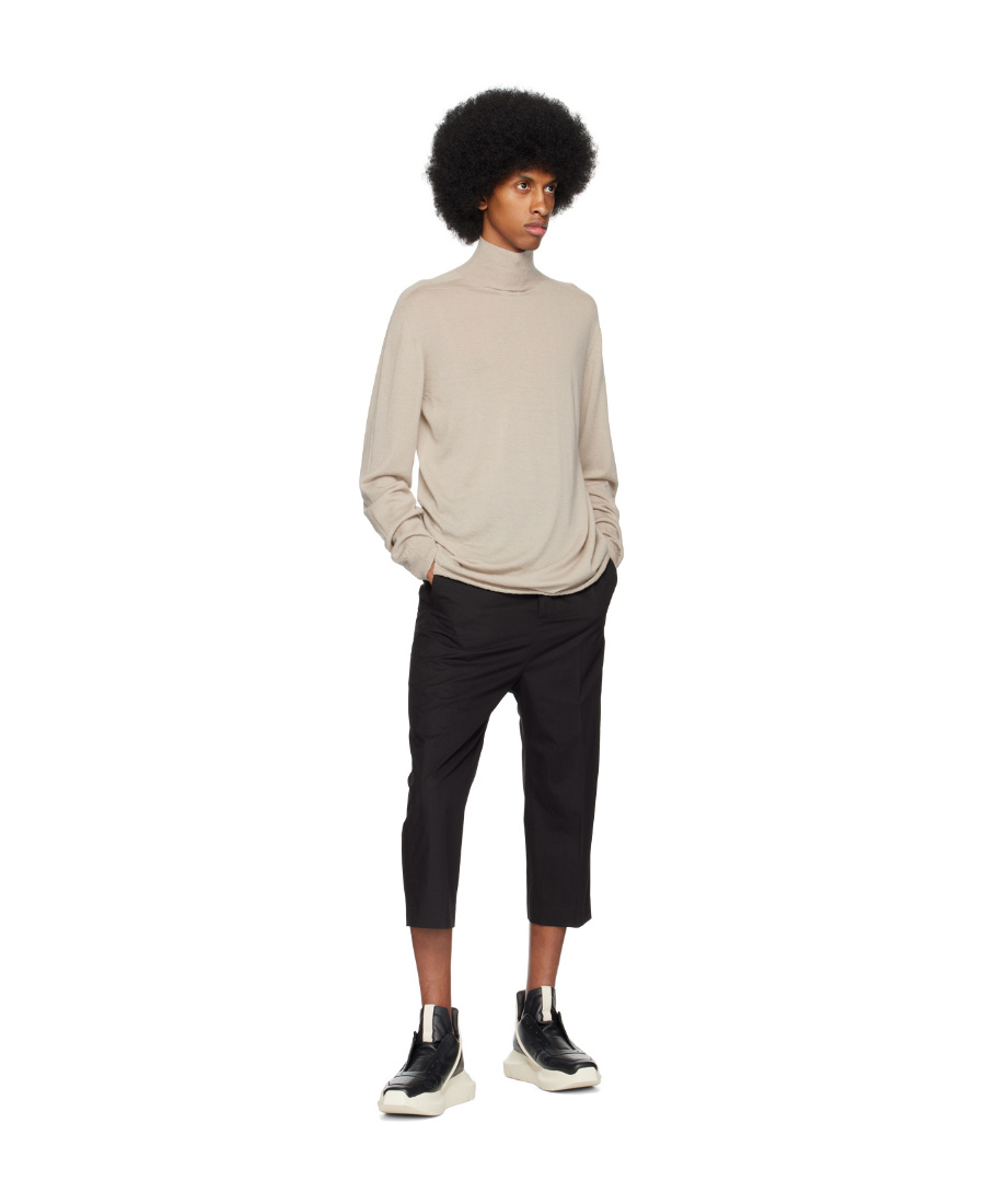 Rick Owens High-necked Sweater In Gray