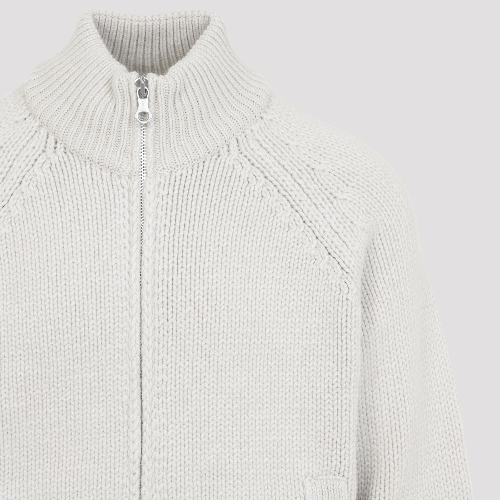 Our Legacy Modern Knit Cardigan Featuring Front Pockets In Gray