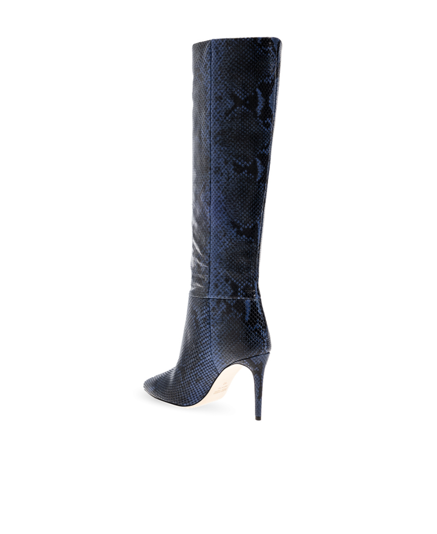 Paris Texas Stiletto 85mm Leather Boots In Black