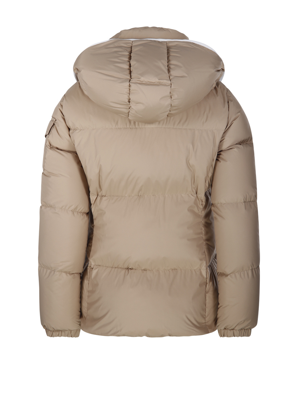 Moncler Fourmines Hooded Short Down Jacket In Animal Print
