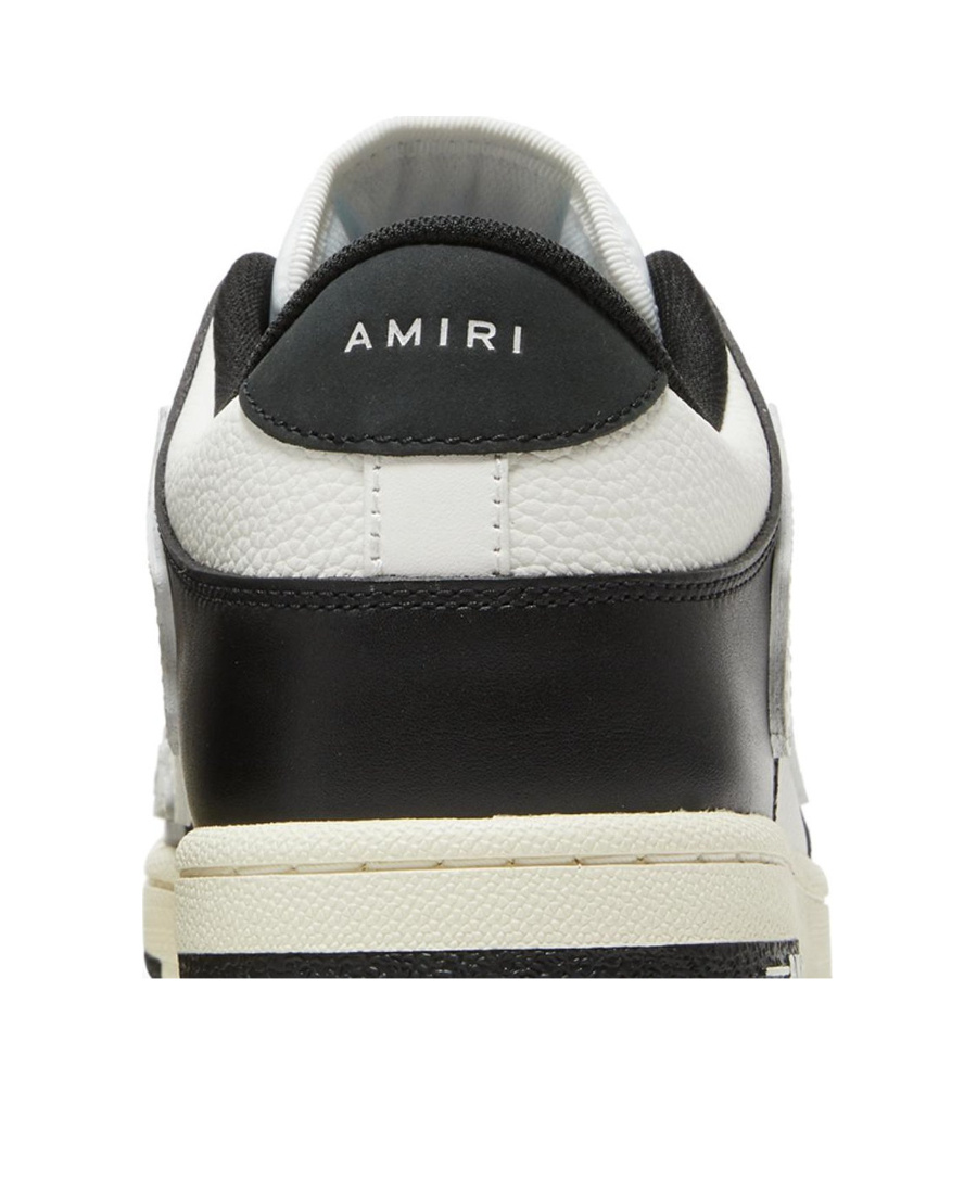 Amiri Skel Bicolor Leather Low-top Sneakers In White