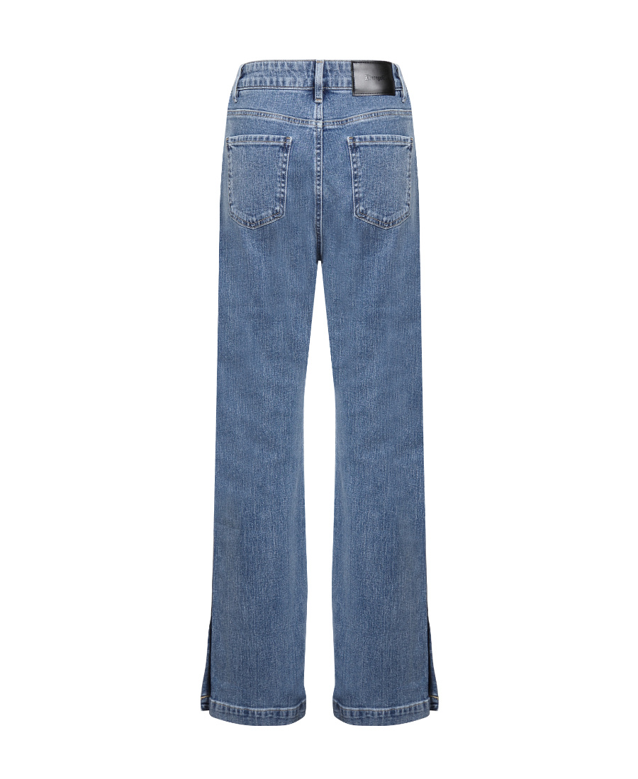 Liuregali Baggy Wide-legged Jeans In Blue