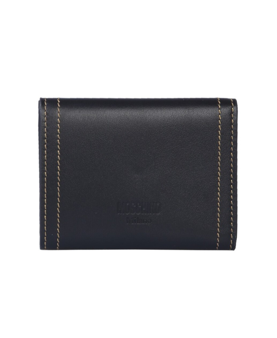 Moschino Logo Wallet In Black