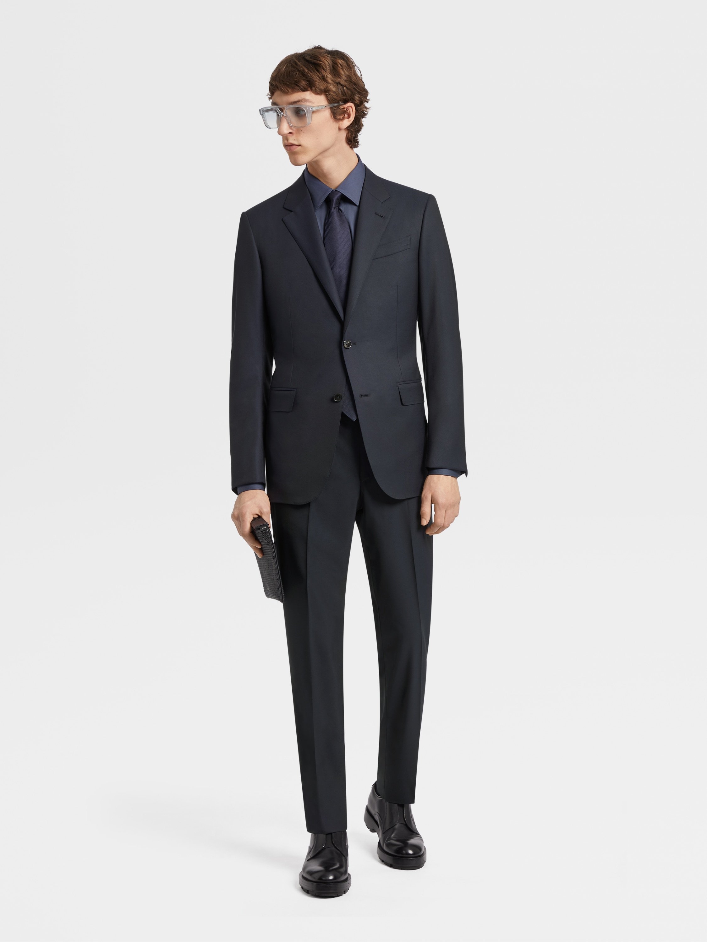 Zegna 15milmil15 Single-breasted Suit In Black