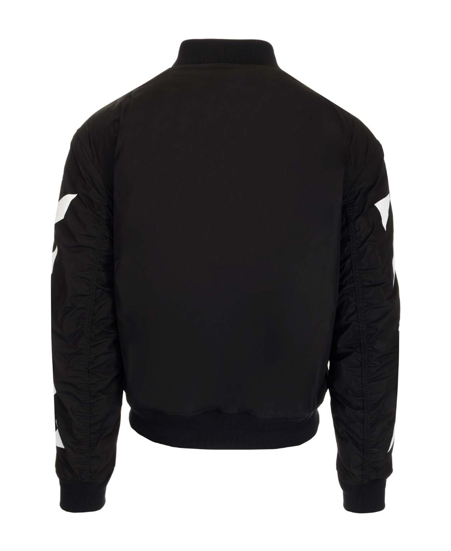 Off-white Diagonal-stripe Bomber Jacket