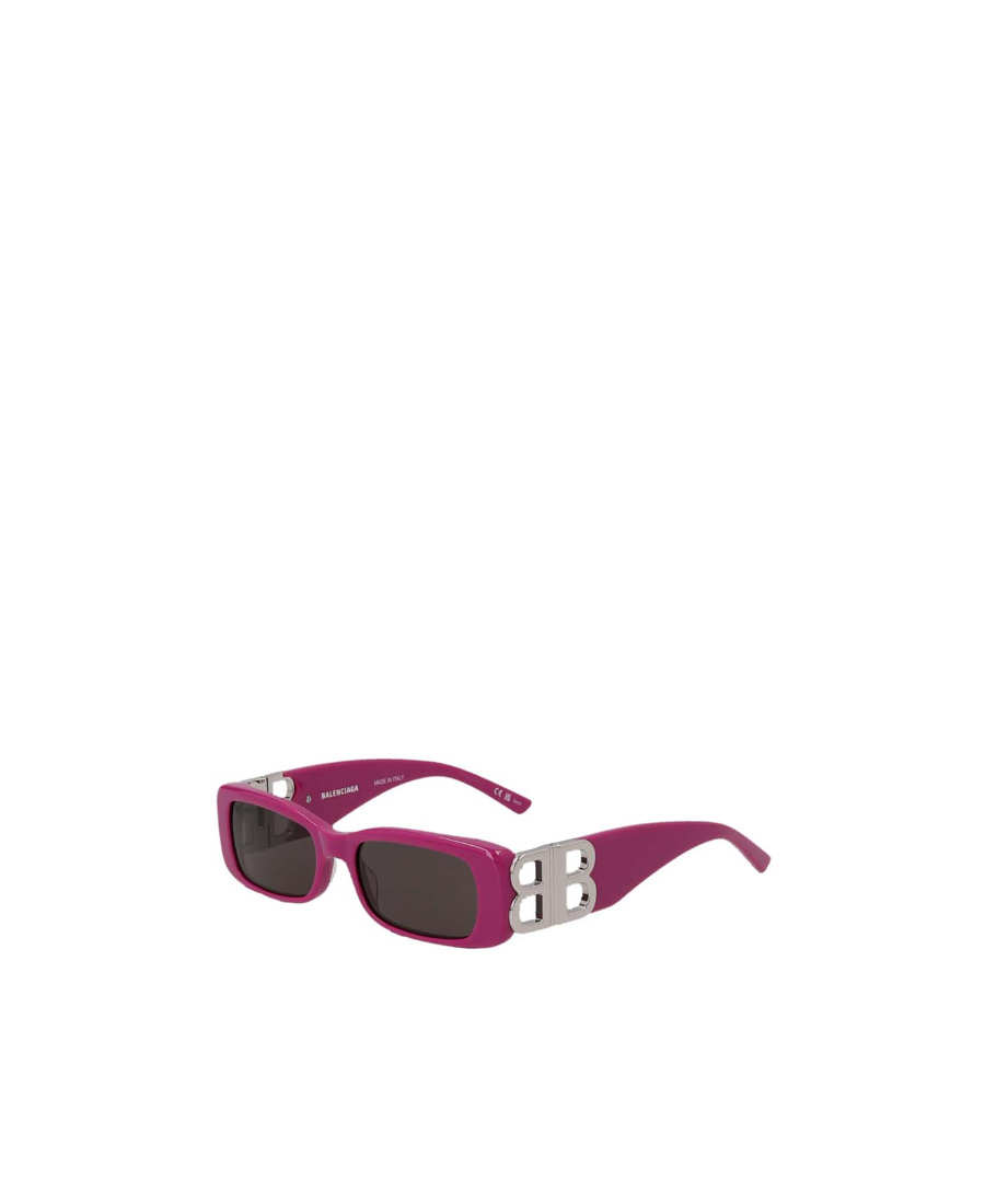 Balenciaga Eyewear Rectangular Frame Sunglasses In Purple