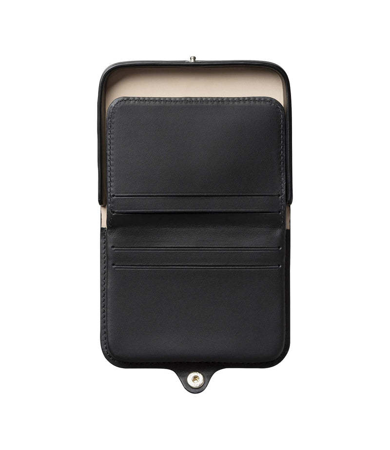 Apc Snap-fastening Leather Wallet In Black