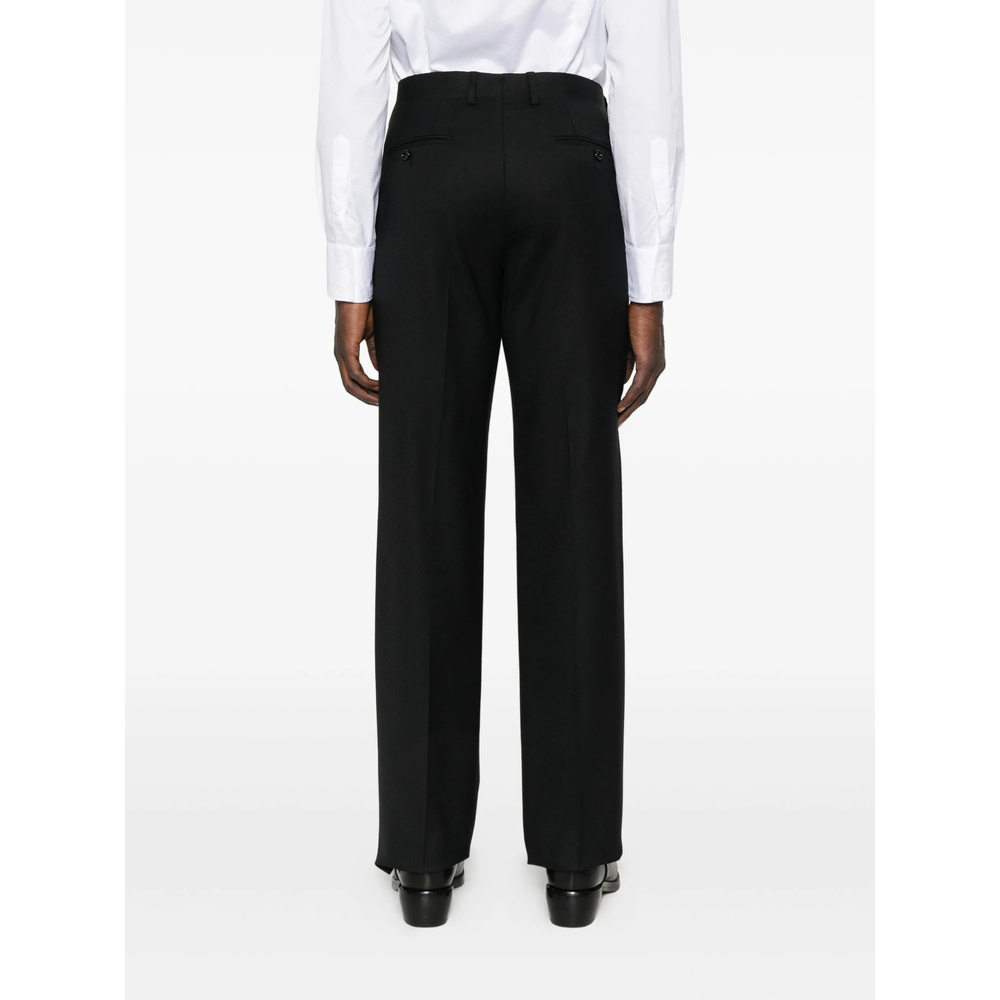 Lardini Pressed-crease Trousers In Black