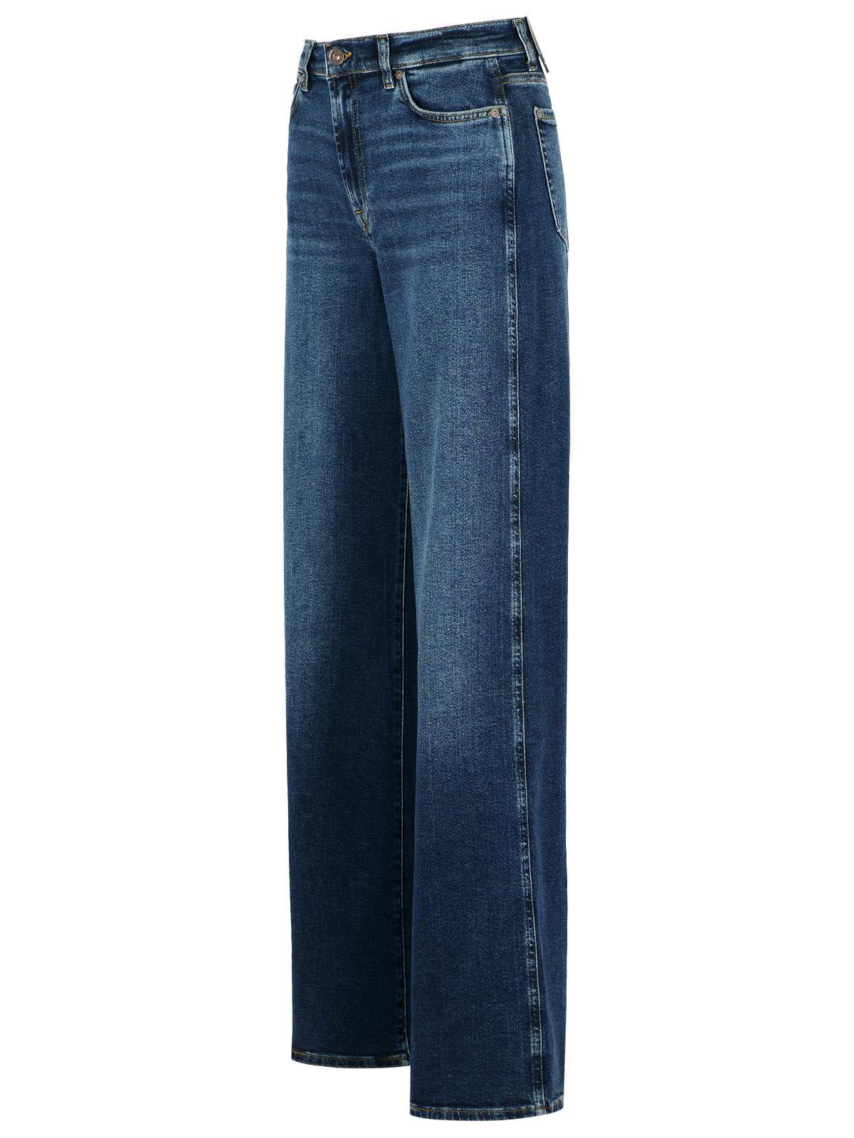 7 For All Mankind Stretch-cotton Jeans In Blue