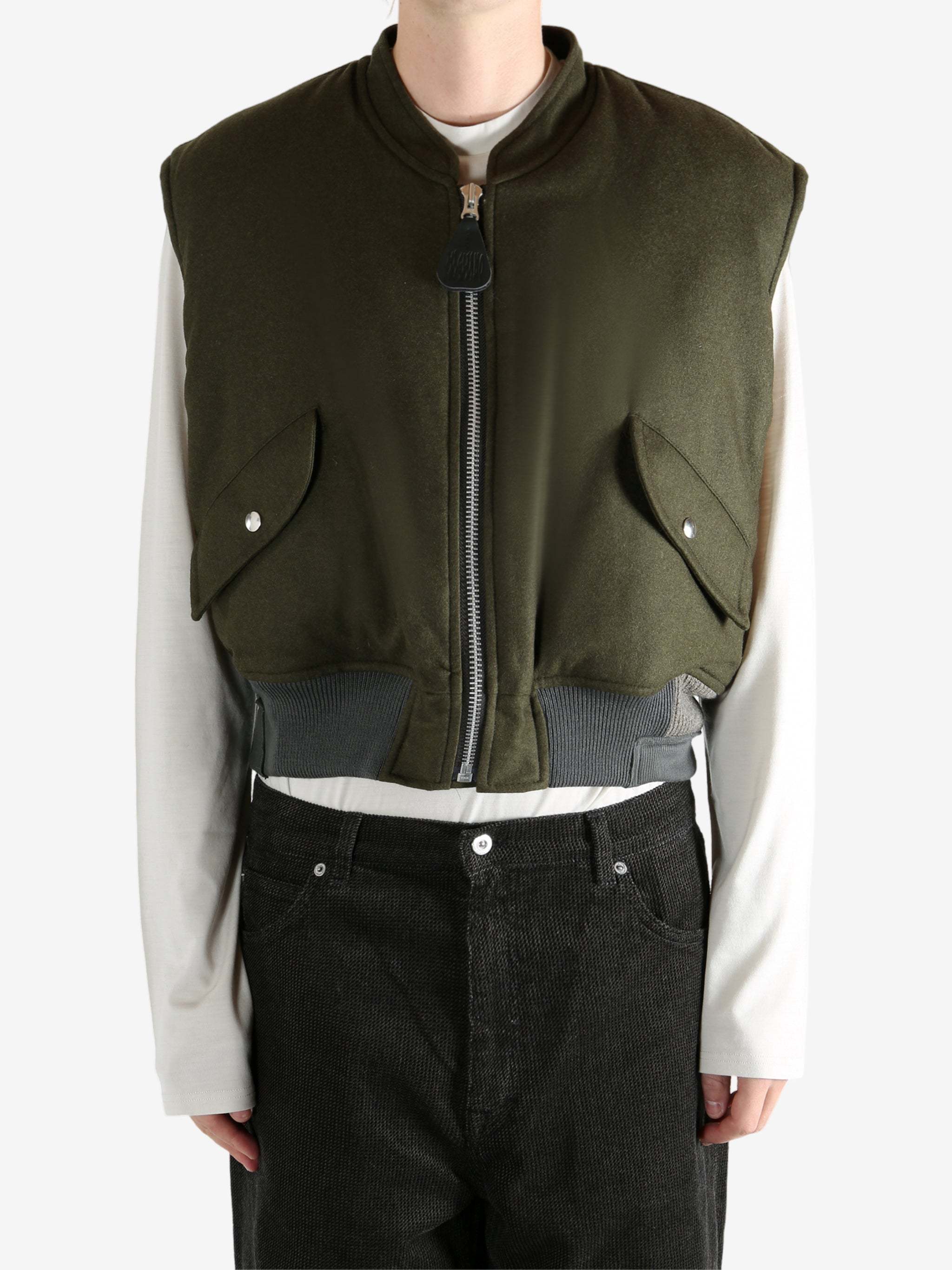 Magliano Zip-fastening Flap-pocket Vest In Green