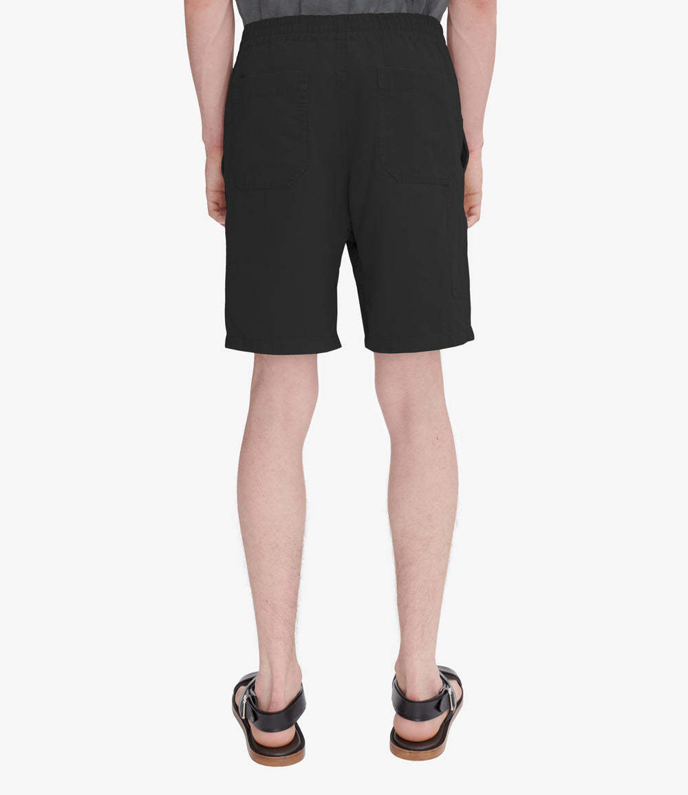Apc A.p.c. Elasticated Waistband Bermuda Shorts In Black