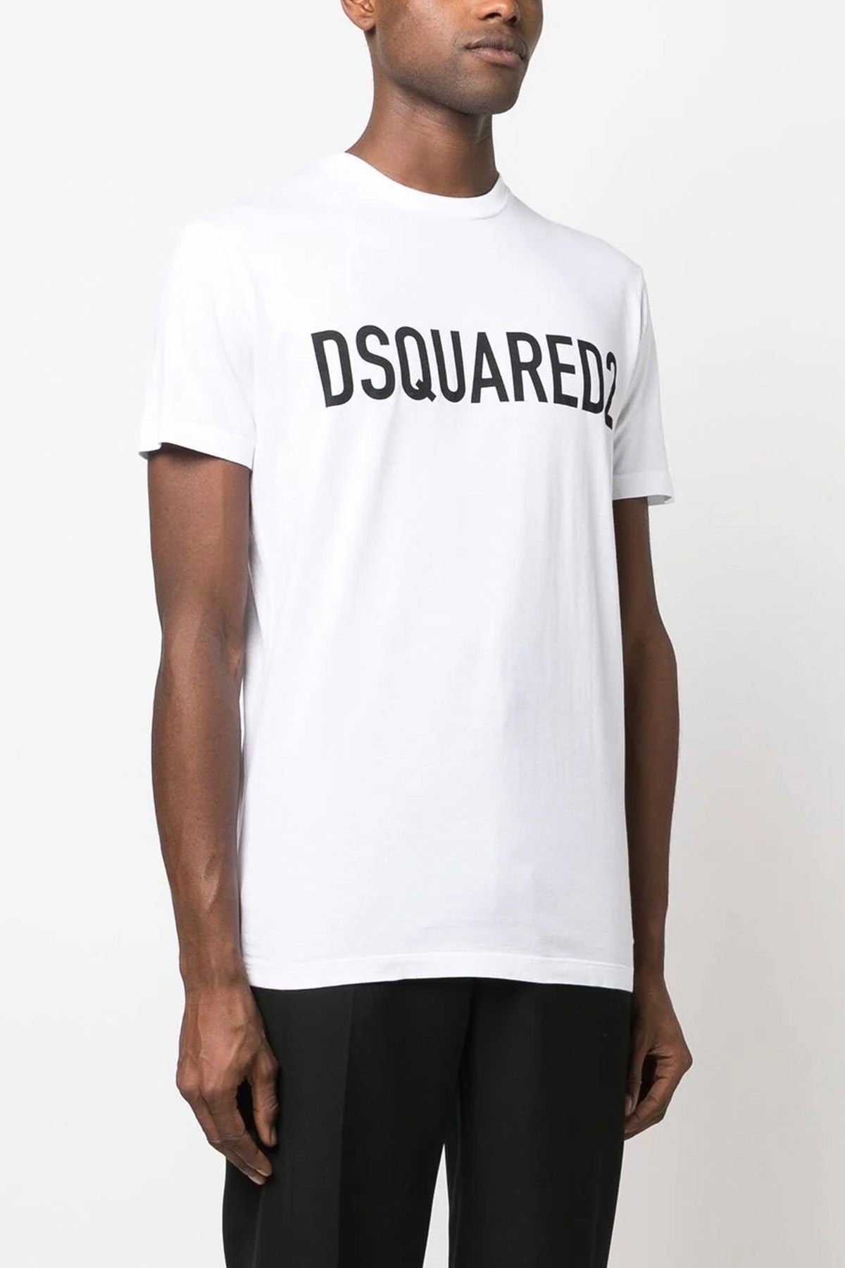 Shop Dsquared2 Logo-print Cotton T-shirt In White