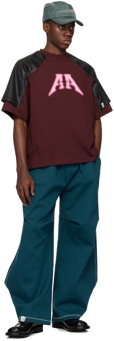 Ader Error Short-sleeved T-shirt In Brown