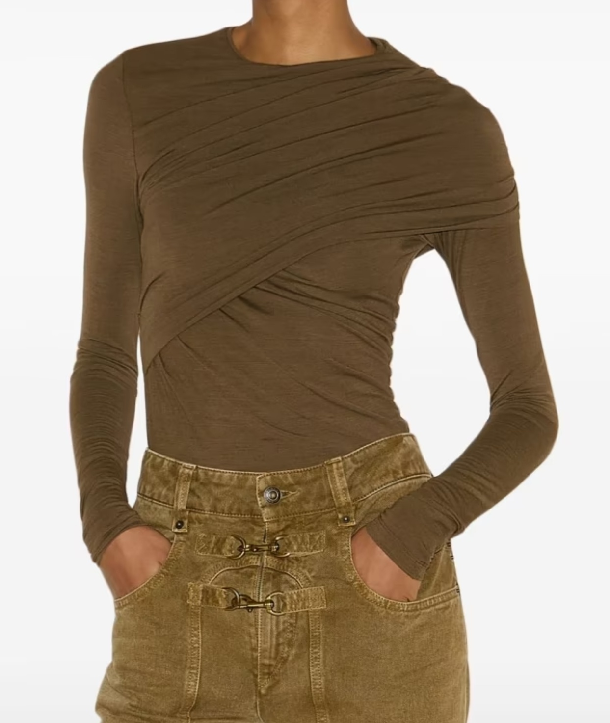 Isabel Marant Asna Oberteil In Green